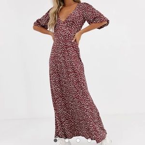 ASOS Red And White Polka Dot Dress